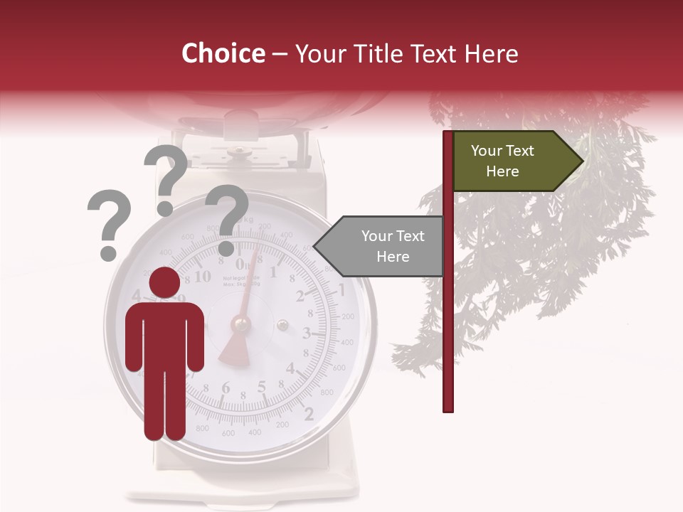 Kitchen Scale Scale Loss Of Weight PowerPoint Template