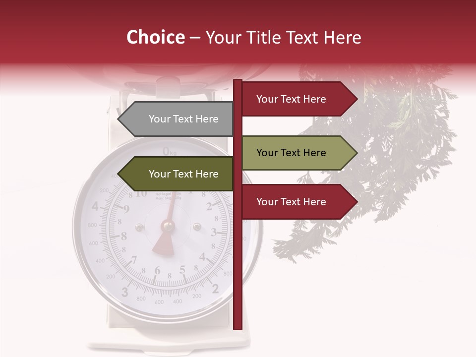 Kitchen Scale Scale Loss Of Weight PowerPoint Template