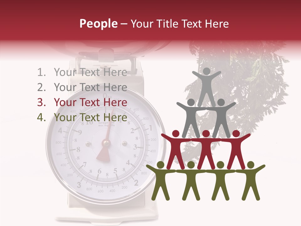 Kitchen Scale Scale Loss Of Weight PowerPoint Template