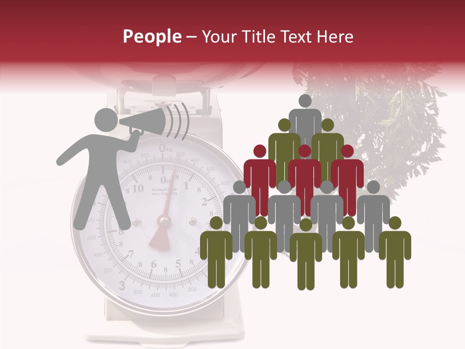Kitchen Scale Scale Loss Of Weight PowerPoint Template