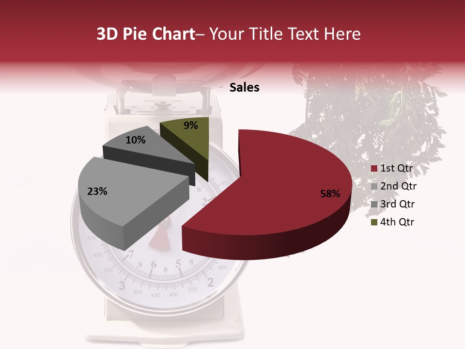 Kitchen Scale Scale Loss Of Weight PowerPoint Template
