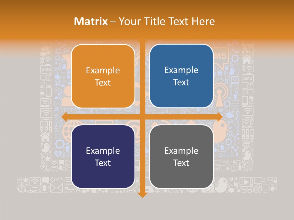 Communication Laptop Cloud PowerPoint Template