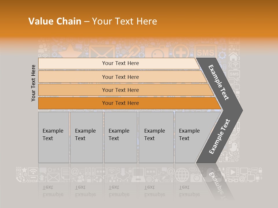 Communication Laptop Cloud PowerPoint Template