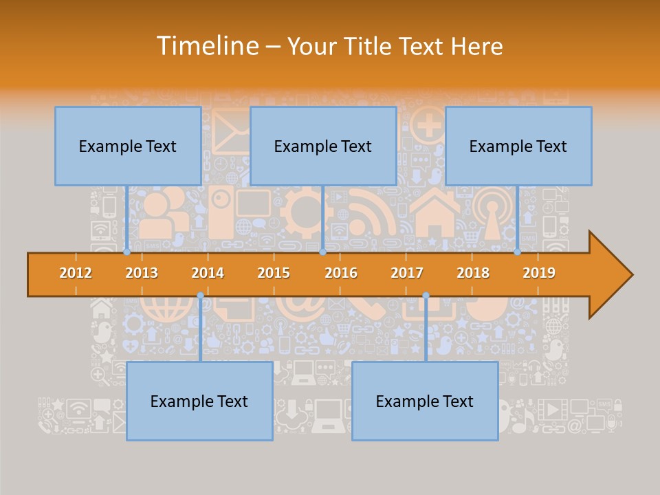Communication Laptop Cloud PowerPoint Template
