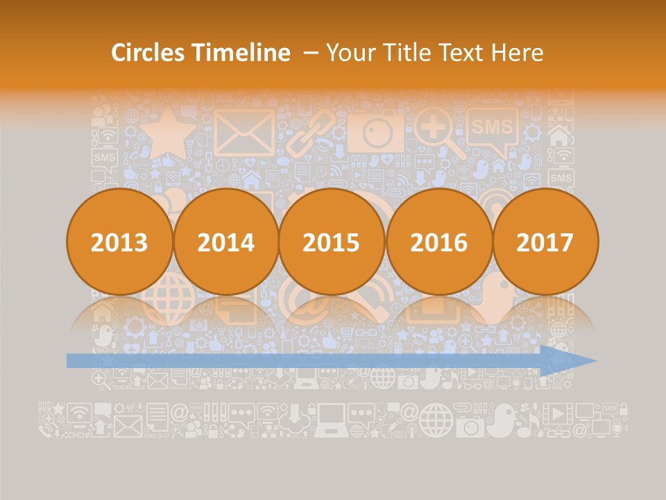 Communication Laptop Cloud PowerPoint Template