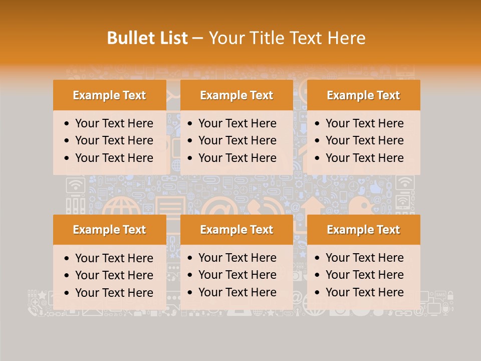 Communication Laptop Cloud PowerPoint Template