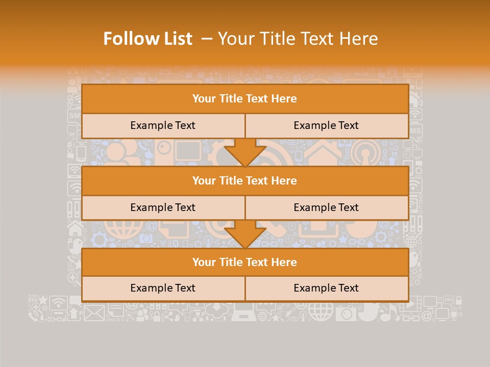 Communication Laptop Cloud PowerPoint Template