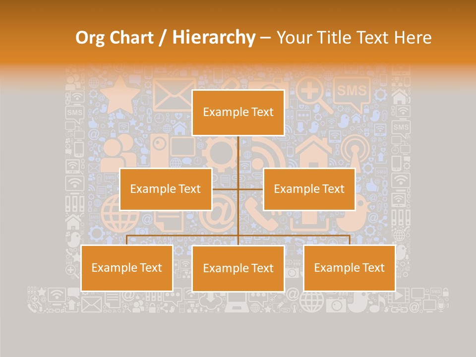 Communication Laptop Cloud PowerPoint Template