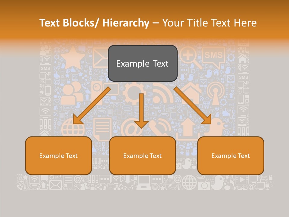Communication Laptop Cloud PowerPoint Template