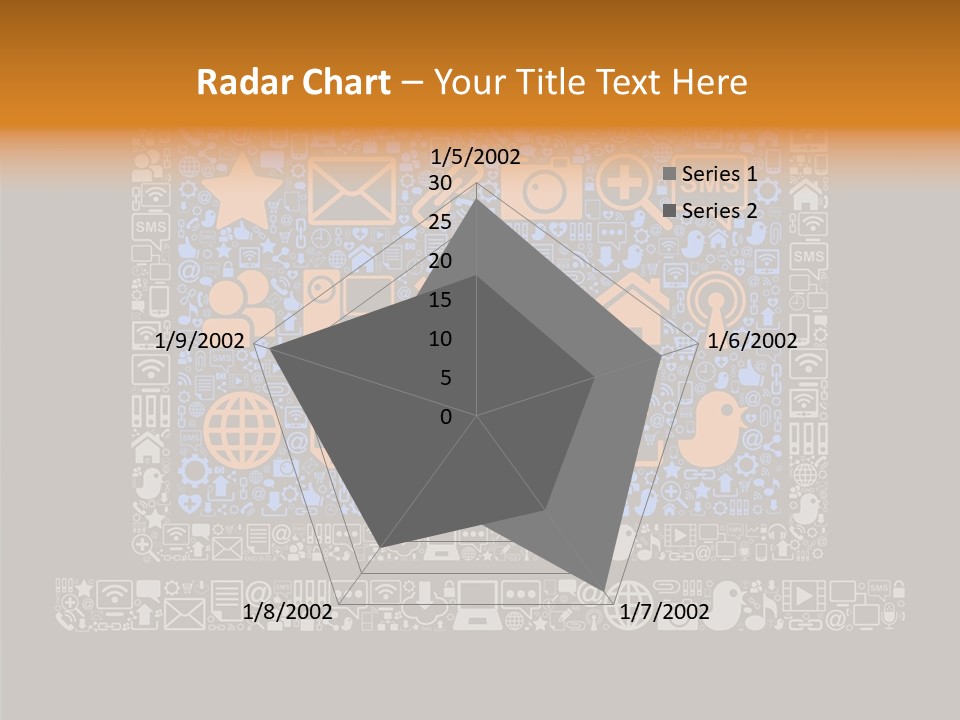 Communication Laptop Cloud PowerPoint Template