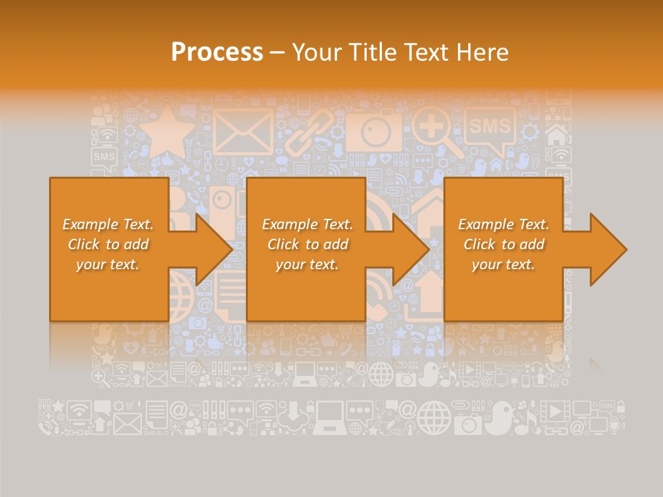 Communication Laptop Cloud PowerPoint Template