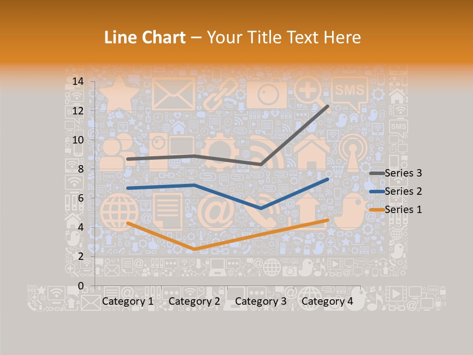 Communication Laptop Cloud PowerPoint Template