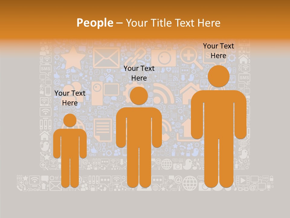 Communication Laptop Cloud PowerPoint Template