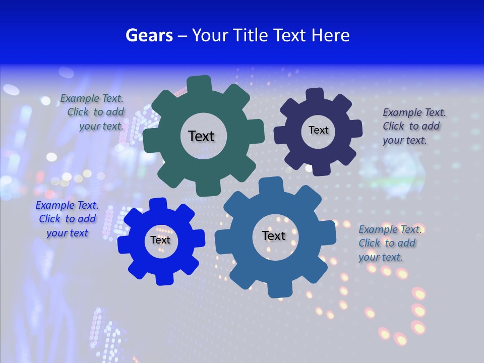 Monitor Growth Target PowerPoint Template