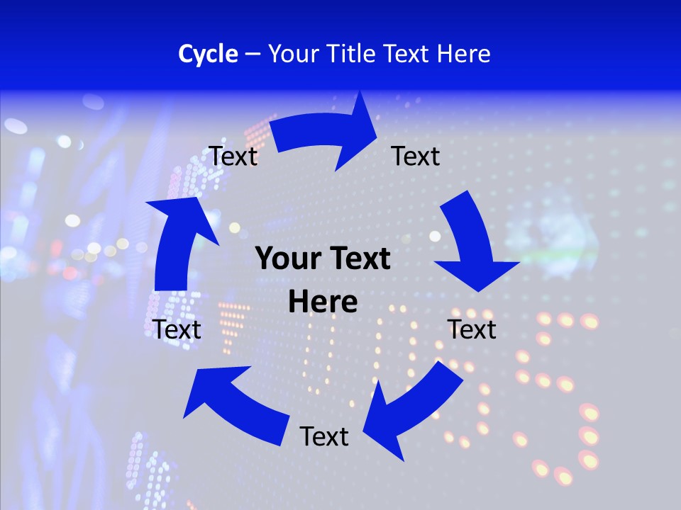 Monitor Growth Target PowerPoint Template