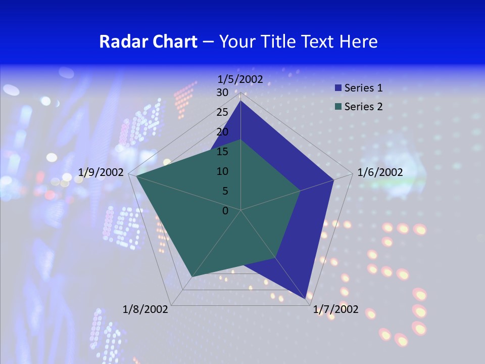 Monitor Growth Target PowerPoint Template