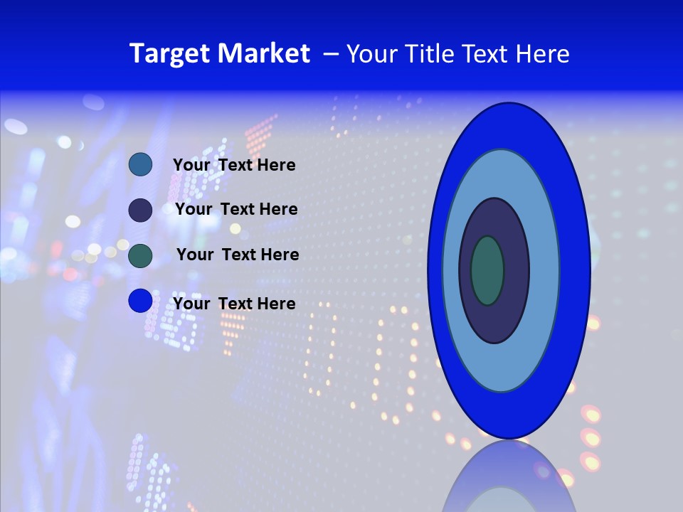 Monitor Growth Target PowerPoint Template