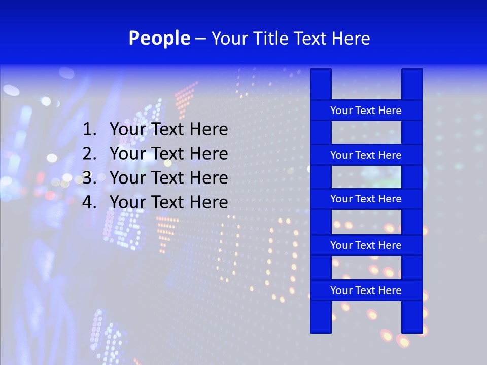 Monitor Growth Target PowerPoint Template