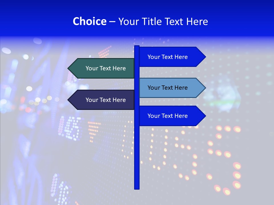 Monitor Growth Target PowerPoint Template
