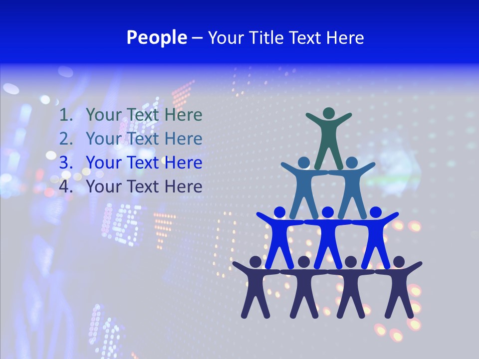 Monitor Growth Target PowerPoint Template