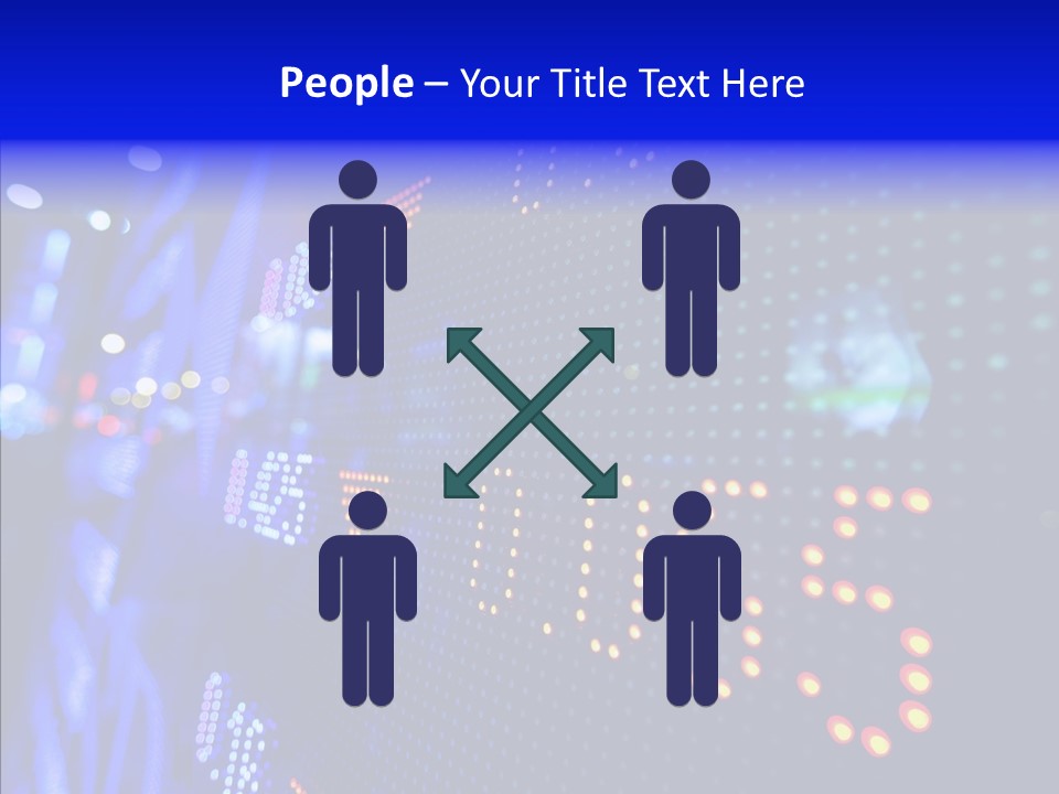 Monitor Growth Target PowerPoint Template