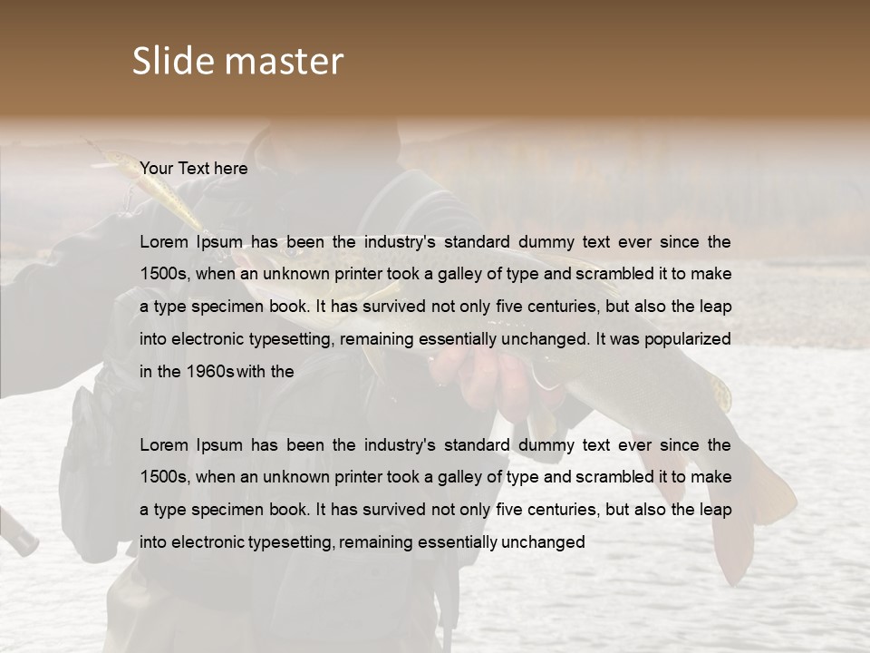 Fly Sport Lake PowerPoint Template