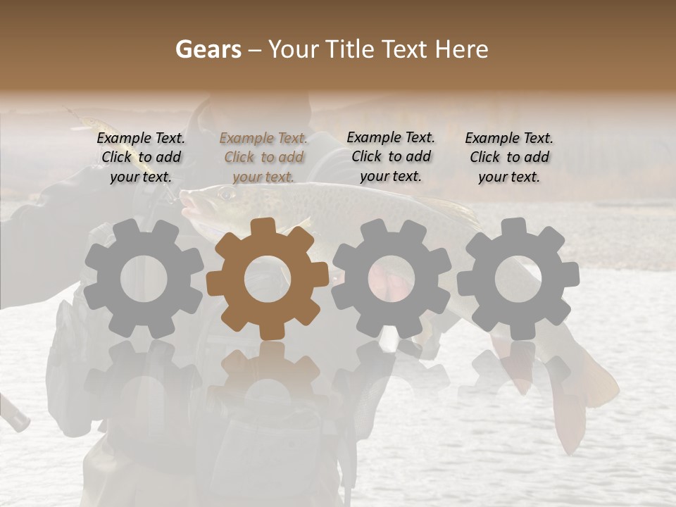 Fly Sport Lake PowerPoint Template