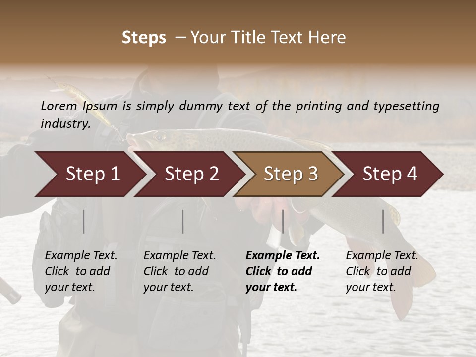 Fly Sport Lake PowerPoint Template