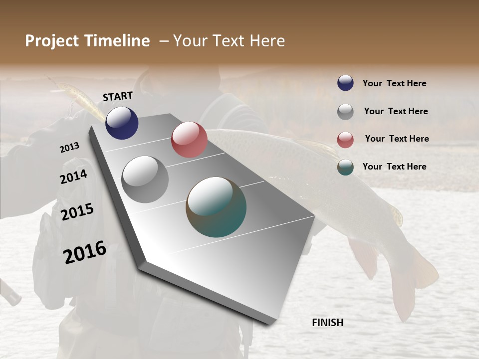 Fly Sport Lake PowerPoint Template