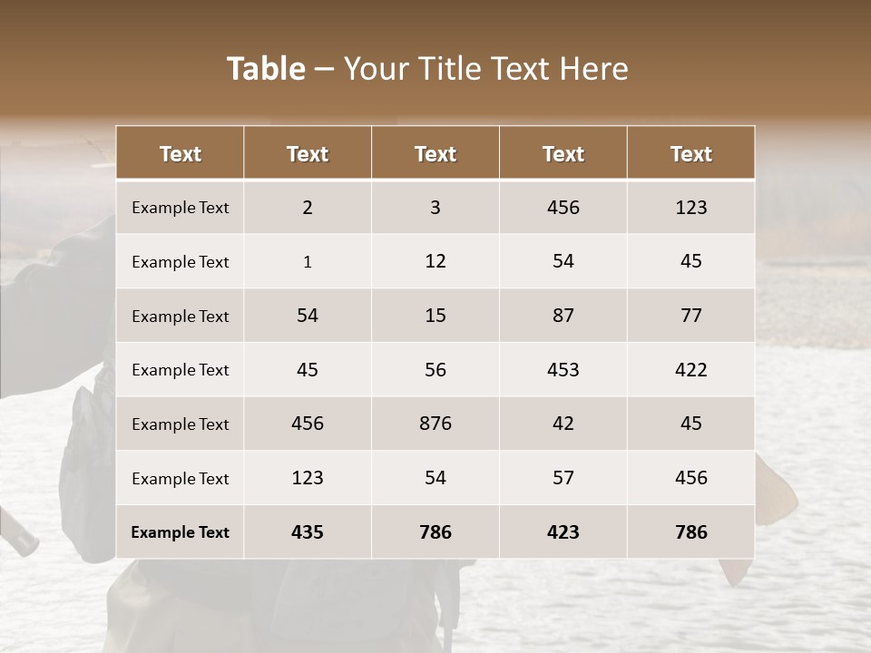 Fly Sport Lake PowerPoint Template