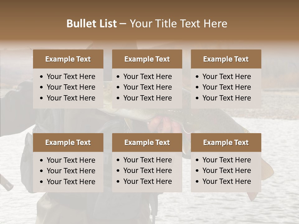 Fly Sport Lake PowerPoint Template