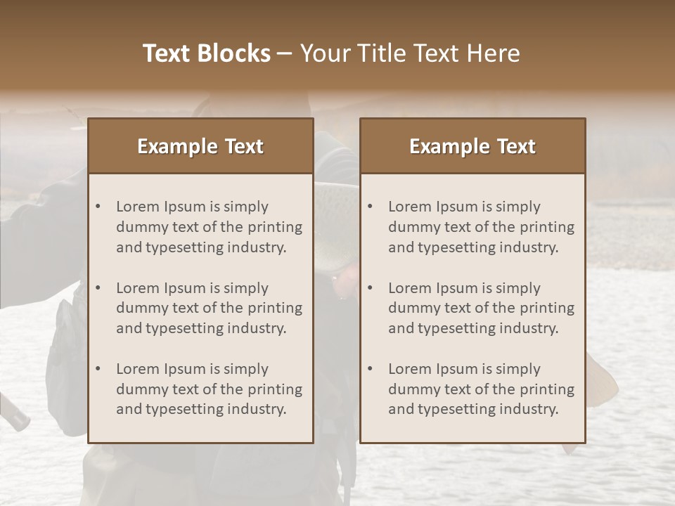 Fly Sport Lake PowerPoint Template