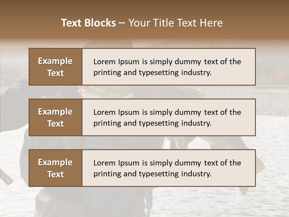 Fly Sport Lake PowerPoint Template