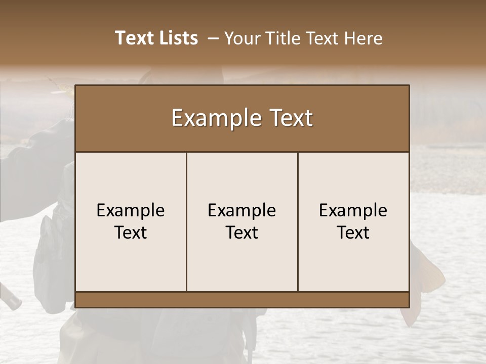 Fly Sport Lake PowerPoint Template