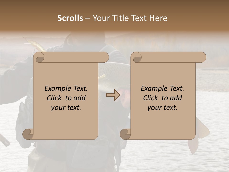 Fly Sport Lake PowerPoint Template