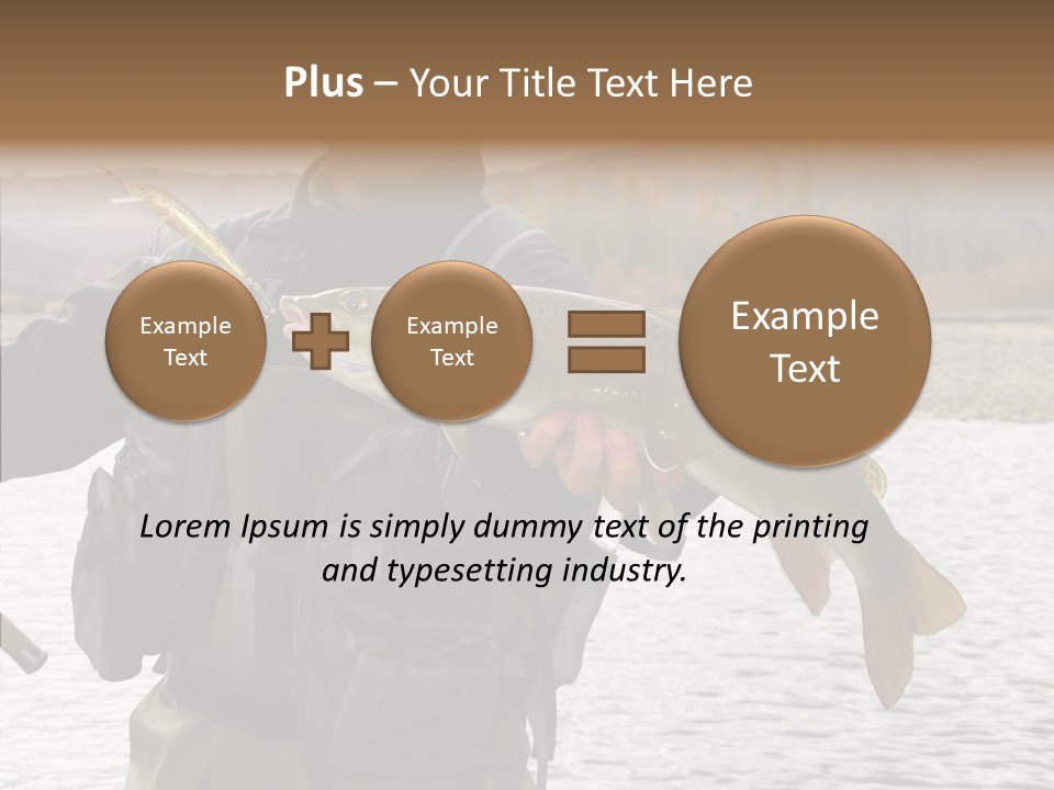 Fly Sport Lake PowerPoint Template