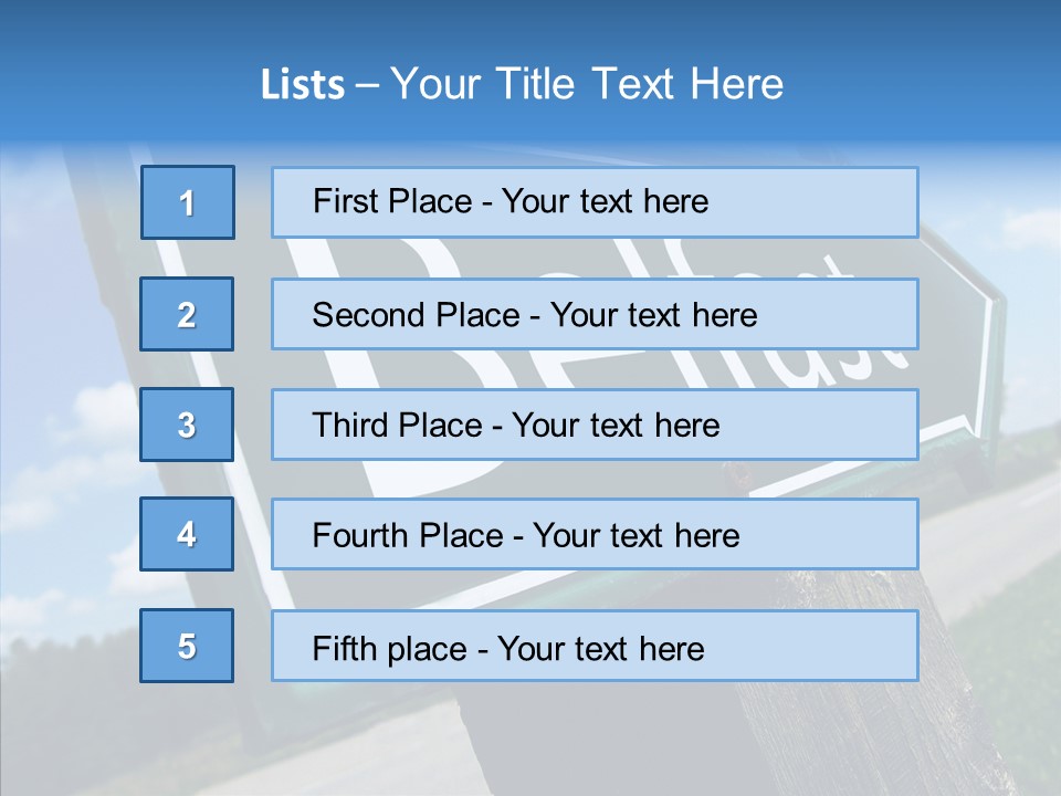 Aim Countryside Mark PowerPoint Template