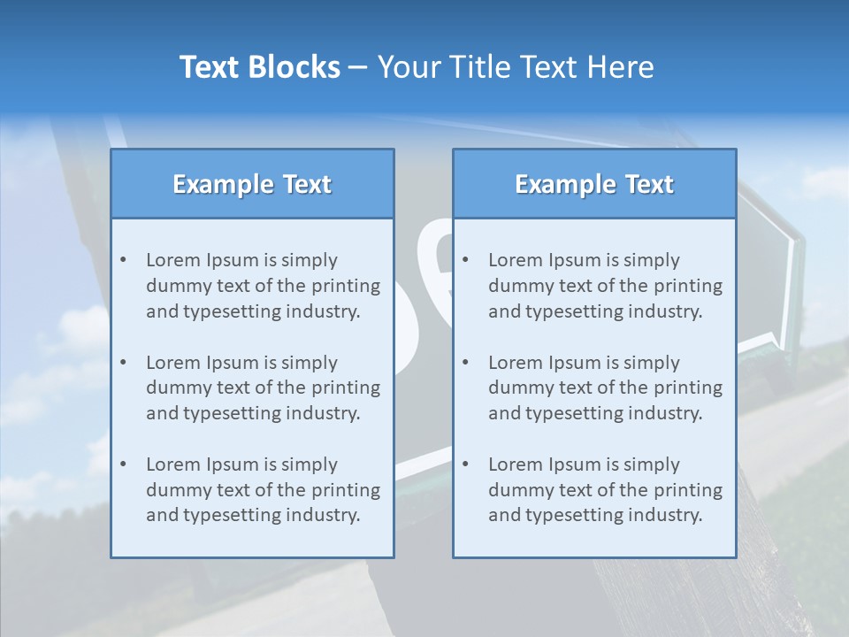 Aim Countryside Mark PowerPoint Template