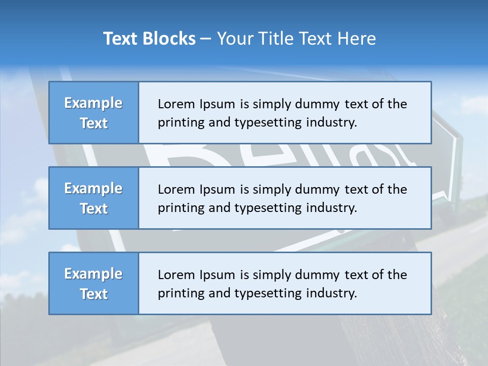 Aim Countryside Mark PowerPoint Template