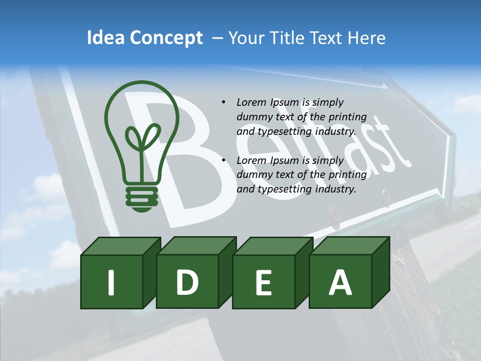 Aim Countryside Mark PowerPoint Template