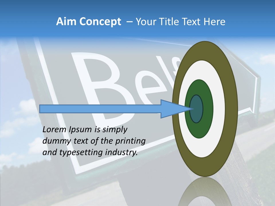 Aim Countryside Mark PowerPoint Template