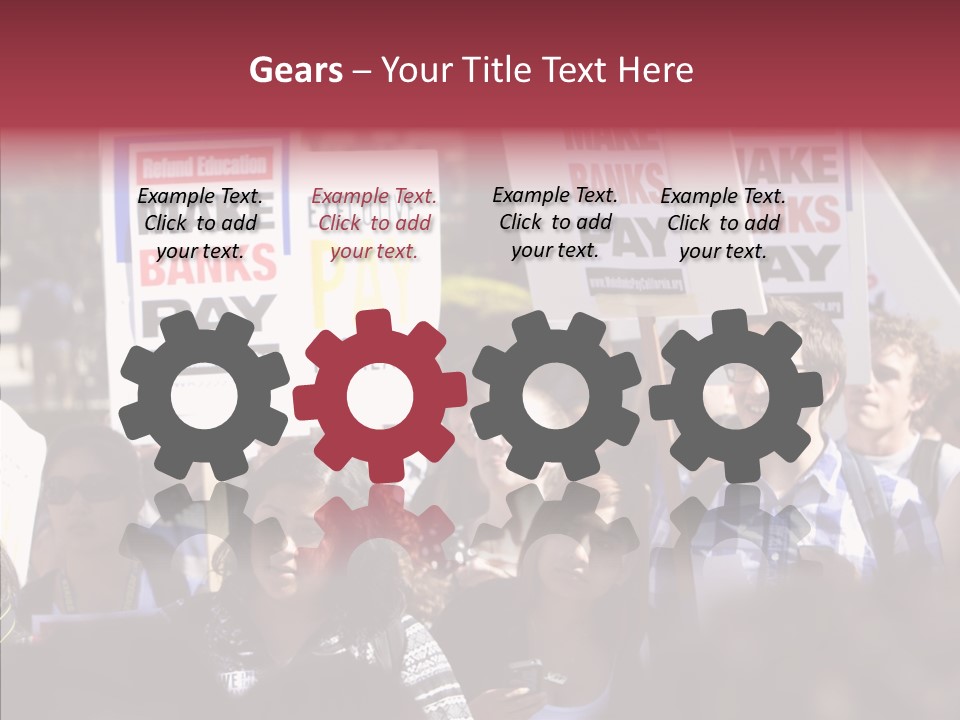 Wooden Ornament Valentine Day PowerPoint Template