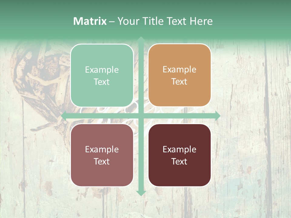 Wooden Ornament Valentine Day PowerPoint Template