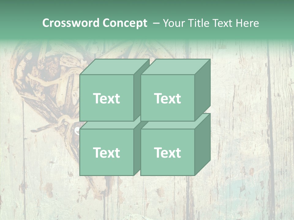 Wooden Ornament Valentine Day PowerPoint Template