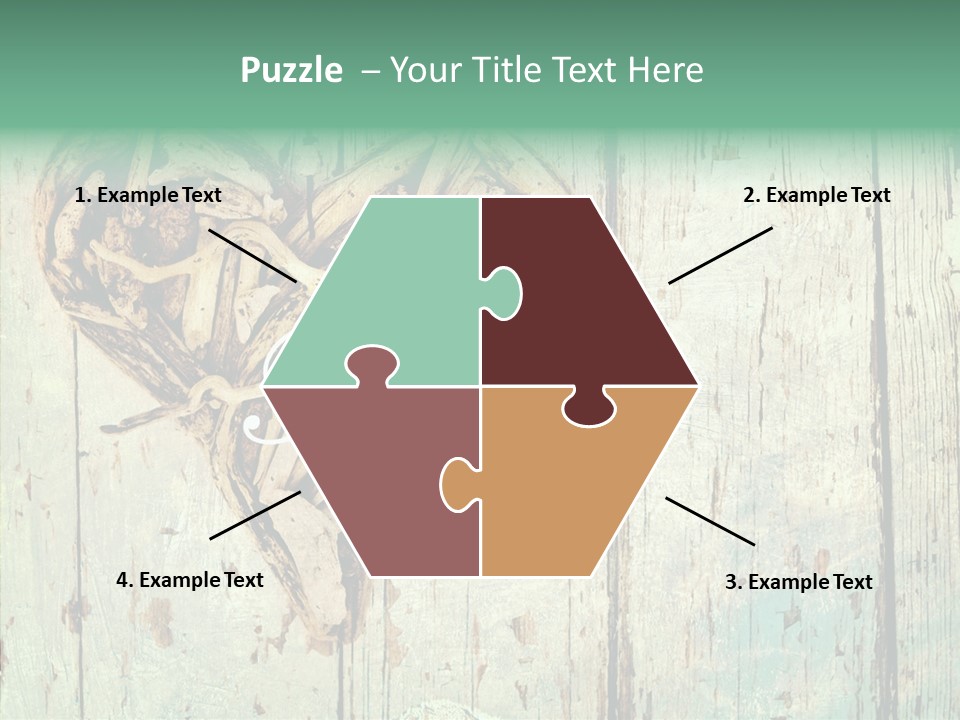 Wooden Ornament Valentine Day PowerPoint Template