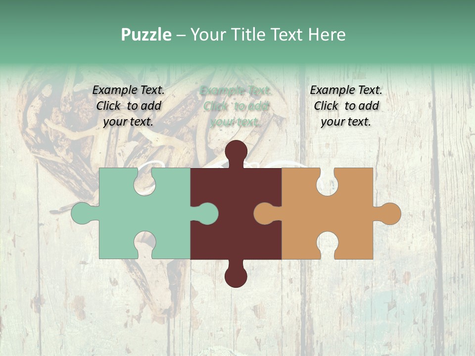 Wooden Ornament Valentine Day PowerPoint Template