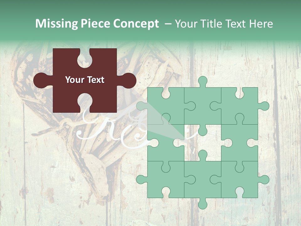 Wooden Ornament Valentine Day PowerPoint Template