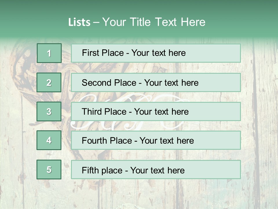 Wooden Ornament Valentine Day PowerPoint Template