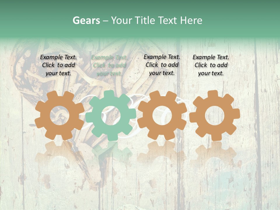 Wooden Ornament Valentine Day PowerPoint Template