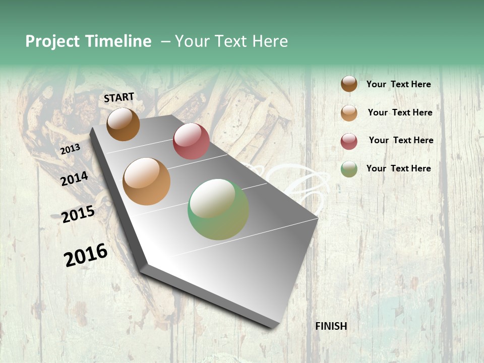 Wooden Ornament Valentine Day PowerPoint Template